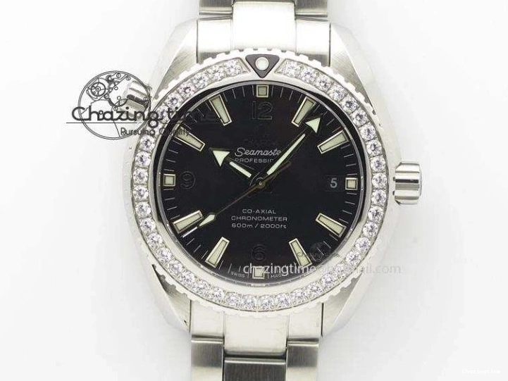 0727 MultiPurpose Planet Ocean Master Chrono SS OM 1:1 Best Edition Gray Dial On SS Bracelet A9900 V 8116